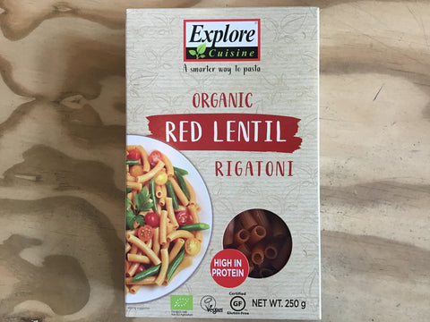 Red Lentil Rigatoni