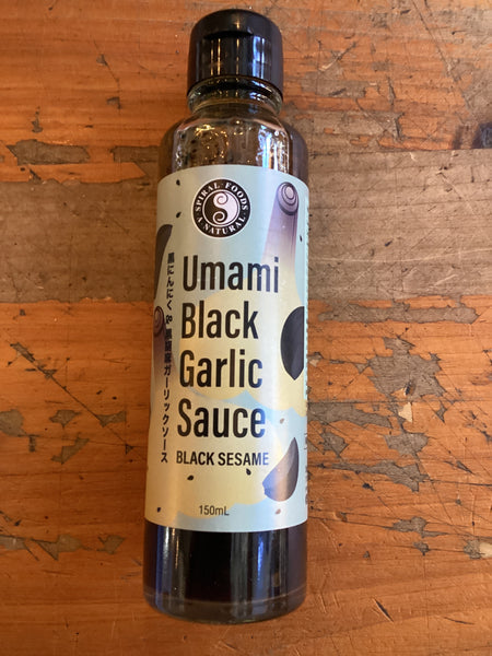 Spiral umami black garlic sauce