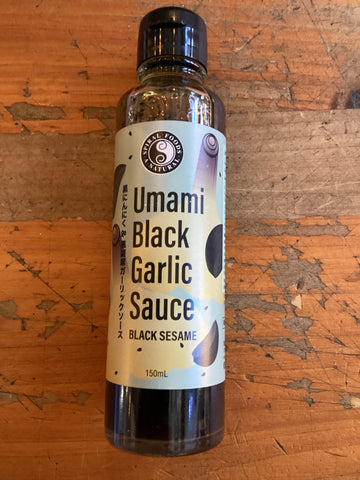 Spiral umami black garlic sauce