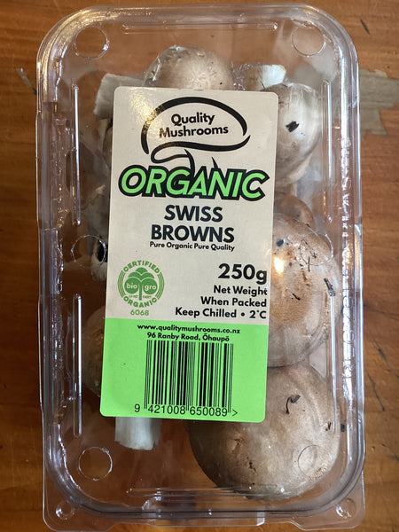 Mushrooms - Swiss Brown 250g