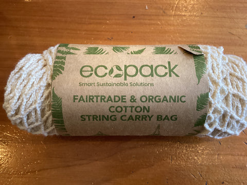 String Carry Bag - organic fairtrade cotton
