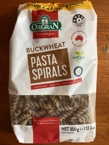 Buckwheat Pasta Spirals