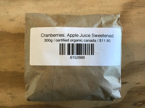 Cranberries, Apple Juice Sweetened