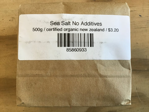 Sea Salt No Additives