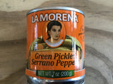 Green Pickled Serrano Peppers